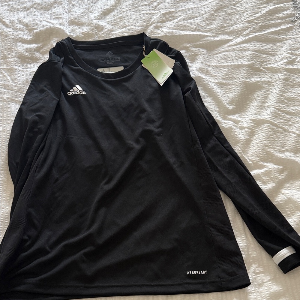 NWT Adidas Black Aeroready Long Sleeve Top